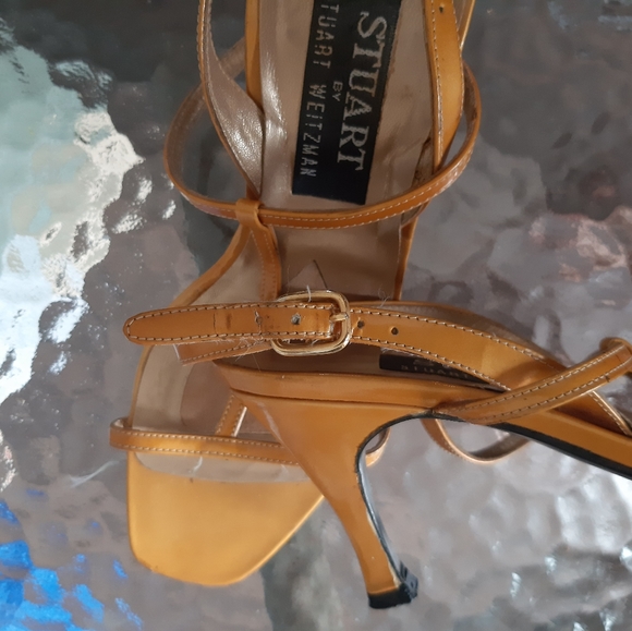 Sandals heels Stuart Weitzman golden yellow - Picture 12 of 12